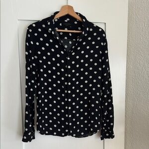 Black Polka Dot Blouse